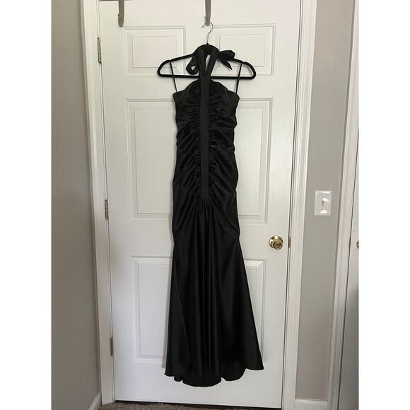 Jessica McClintock Dresses & Skirts - Jessica McClintock Y2K Vintage Whimsigoth Black Satin Gown Dress